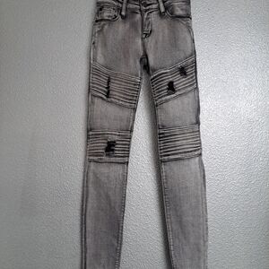 Hudson Distressed Moto Girl's Jeans   Size 12